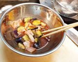 レンジで簡単！ピリ辛茄子の和風冷製パスタ作り方5写真