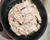 ほうれん草と豚肉の白ワイン蒸し作り方5写真