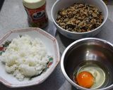 ひじきと大豆のおから煮チャーハン作り方1写真