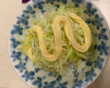 簡単サラダ☆千切りキャベツのゆかりマヨ作り方2写真