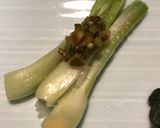 島らっきょの塩漬け 葉っぱダレをかけて作り方3写真