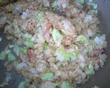 焼きそば味☆お好み焼き風オムライス作り方2写真