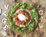 お家ランチ★鶏と野菜の温玉トマトキーマ作り方8写真