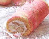 ふわとろピーチのロールケーキ作り方40写真