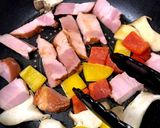 ズッキーニと厚切りベーコンのオリーブ炒め作り方5写真