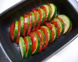 簡単！ズッキーニの焼きカプレーゼ作り方4写真