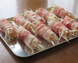 豚バラ肉のもやし巻き　照り焼き仕立て作り方1写真