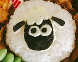 ひつじのショーン キャラ弁 おにぎり作り方7写真