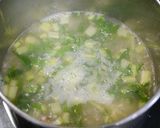 簡単！タコと小松菜のお味噌汁☆生姜風味作り方3写真