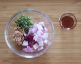 塩らーめんで胡麻油香るトマトツナ冷やし麺作り方5写真