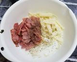 釜玉うどんカルボナーラ作り方3写真