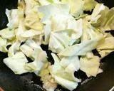 カニカマとキャベツのクリーム風パスタ作り方2写真