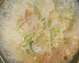 カニカマとキャベツのクリーム風パスタ作り方4写真