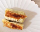 大量消費！大葉とチーズの焼き餃子の皮巻き作り方6写真
