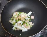 海老と烏賊のハーブ炒め作り方4写真
