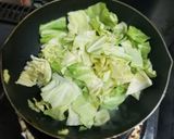 キャベツのごま味噌炒め作り方3写真
