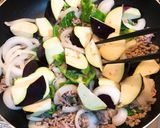 野菜とミンチの甘辛炒め作り方3写真
