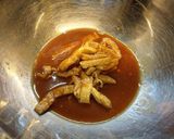 赤い冷やしきつねパスタ/冷製和風パスタ作り方2写真