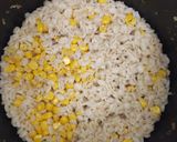 100%押し麦とコーンの炊き込み麦飯作り方8写真