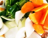 塩鯖の夏野菜たっぷりトマト煮作り方8写真