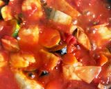 塩鯖の夏野菜たっぷりトマト煮作り方12写真