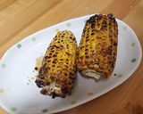 屋台の焼きとうもろこし作り方6写真