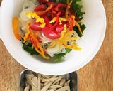 野菜と蒸し鶏のサラダ作り方2写真