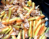 ご飯が進む★スイカの皮と豚肉の中華炒め作り方4写真