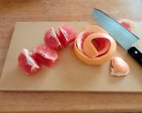 普段に食べるグレープフルーツの剥き方作り方2写真