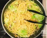フライパン1つ！あさりとキャベツのパスタ作り方8写真