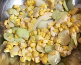トウモロコシとそら豆のかき揚げ作り方3写真