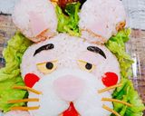 ピンクパンサー♪キャラ弁♪♪作り方5写真