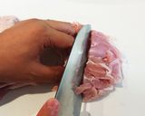 大きい肉の開きかた作り方3写真
