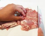 大きい肉の開きかた作り方6写真