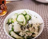 夏に☆キュウリと梅茶漬けの混ぜご飯作り方5写真