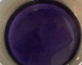 紫の味噌汁【水前寺菜のゆで汁】作り方1写真