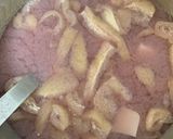 紫の味噌汁【水前寺菜のゆで汁】作り方2写真