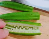 カリカリ✨簡単！オクラのカニカマの天ぷら作り方1写真
