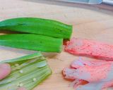 カリカリ✨簡単！オクラのカニカマの天ぷら作り方3写真