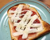 ✿ペッパー苺ジャムトーストチーズのっけ作り方3写真