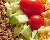 夏野菜！ズッキーニでサラダそぼろごはん作り方1写真