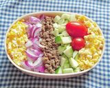 夏野菜！ズッキーニでサラダそぼろごはん作り方4写真