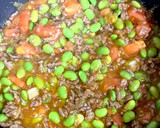枝豆とトマトとひき肉の炒め作り方8写真