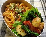 娘弁♪♪女子弁♪♪ポークチャップ弁当♪♪作り方5写真
