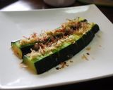レンジで簡単ズッキーニの生姜醤油がけ作り方3写真