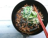 シャキッ！ニラともやしの肉そぼろ炒め作り方5写真