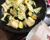 お肉と野菜のキムチの素炒め作り方2写真