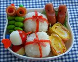 キャラ弁に✿おにぎりのプレゼント✿作り方4写真
