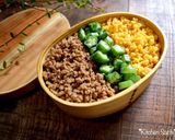 レンジで簡単！そぼろ丼弁当作り方14写真