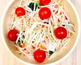 ささみともやしのレモン醤油温野菜サラダ作り方3写真
